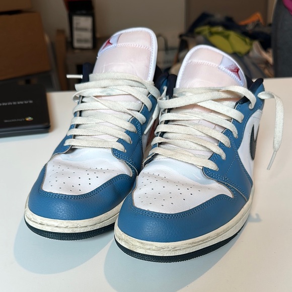 Nike Blue and White Sneakers - Picture 1 of 3